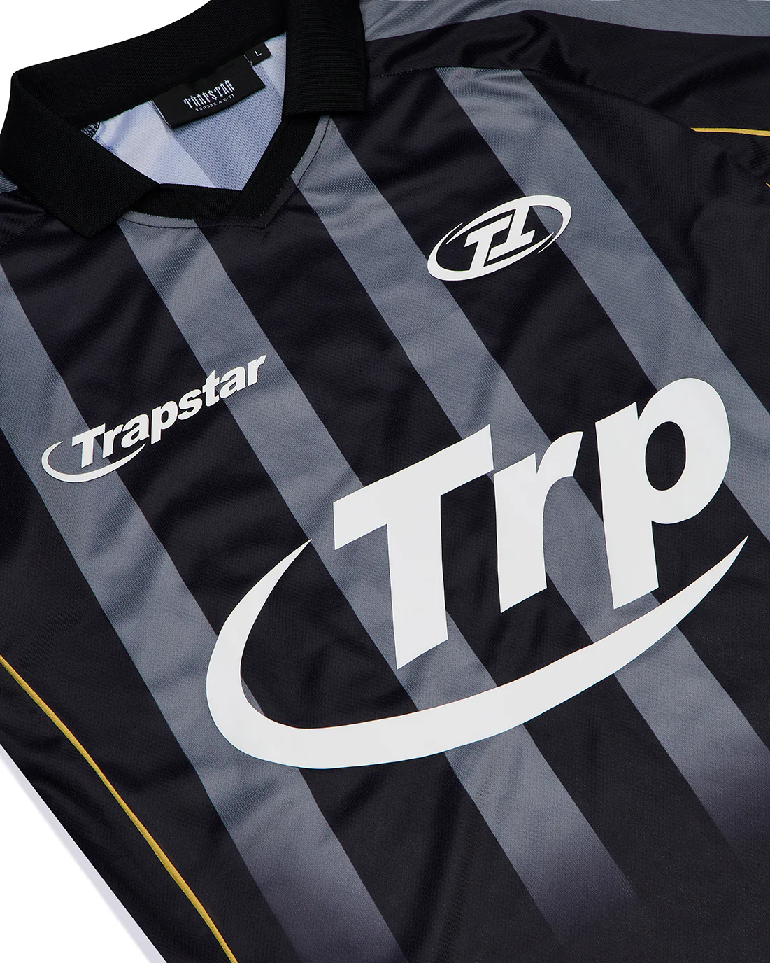 Hyperdrive Striped Football Jersey - Black - Image 3